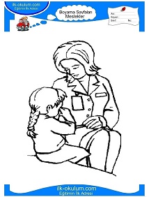 Çocuklar İçin Doktor Boyama Sayfaları 